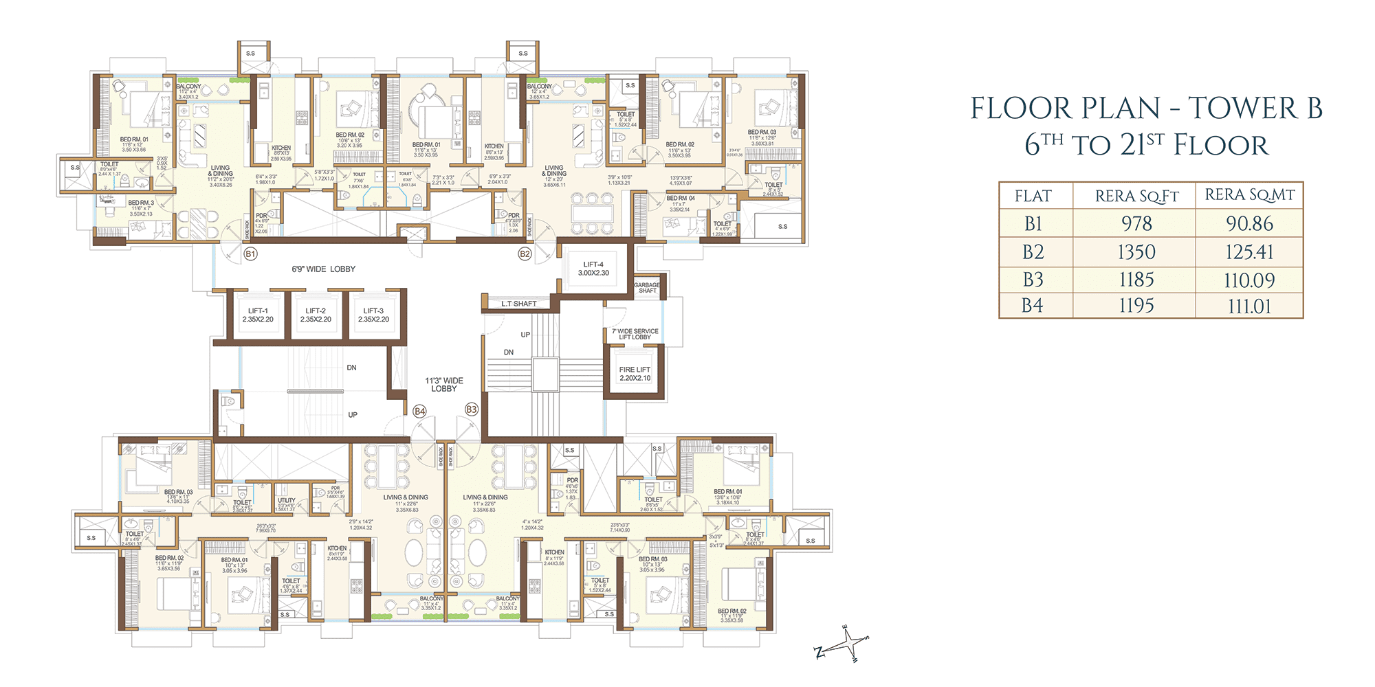 Tower B-Floor Plan